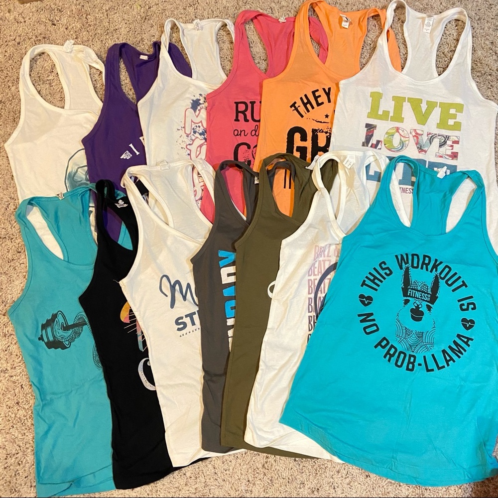 Fitness Tee Co Workout Tank Top Lot